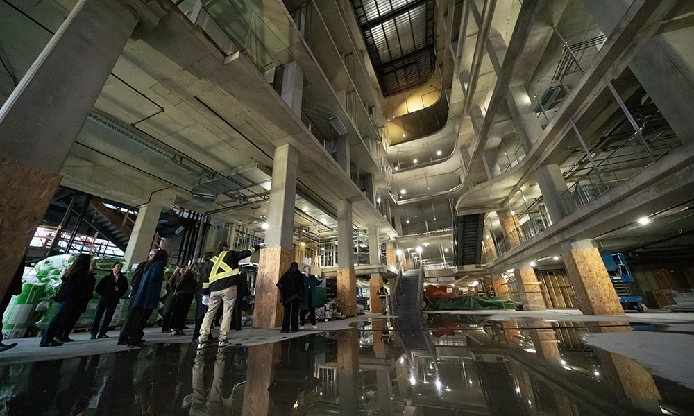 Classrooms taking shape inside MacEwan University's new School of Business building