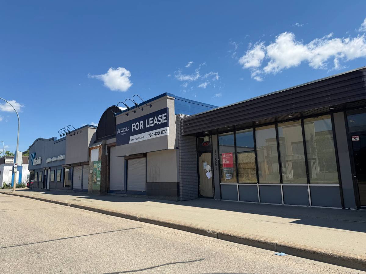 109 Street Retail and Medical Space for Lease Edmonton Vistek Building