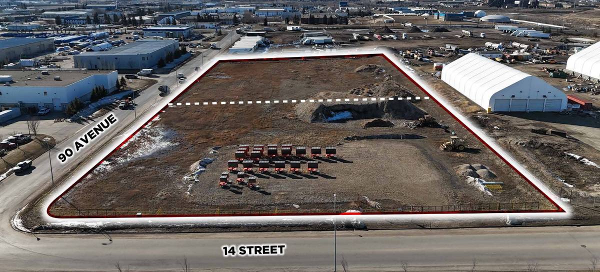 Industrial Land for Lease 1420 90 Avenue Edmonton Build to Suit