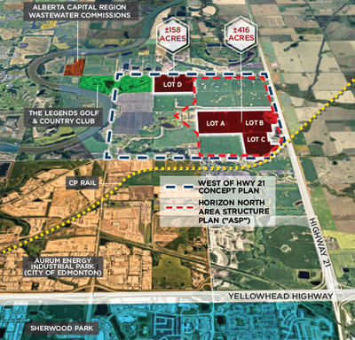Development Land for Sale Strathcona Lands Alberta 575 Acres