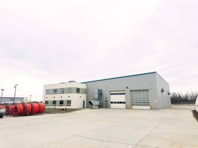 Service Facility with Yard for Sale - High-Exposure Site in Winterburn, Edmonton